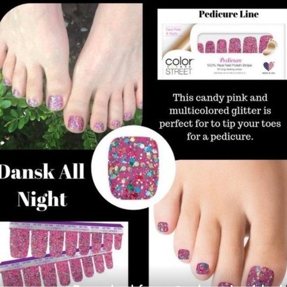 Color Street Dansk all night & Strawberry Sunrise 2 sets - Picture 2 of 5